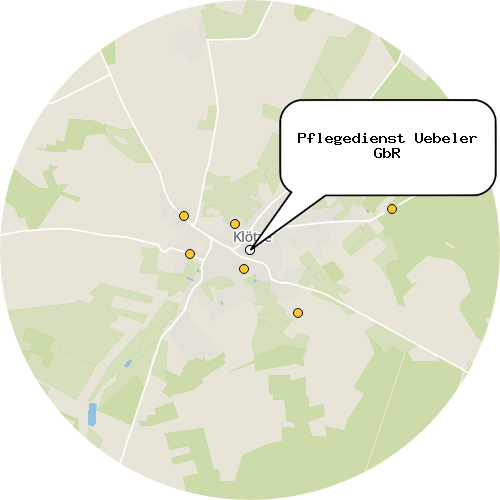 Kartenausschnitt für die Firma Pflegedienst Uebeler GbR