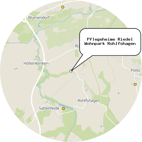 Kartenausschnitt für die Firma Pflegeheime Riedel Wohnpark Rohlfshagen