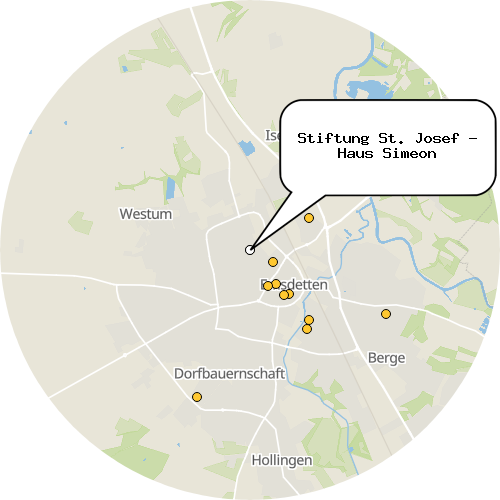 Kartenausschnitt für die Firma Stiftung St. Josef - Haus Simeon