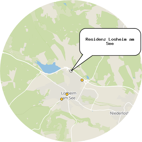Kartenausschnitt für die Firma Residenz Losheim am See