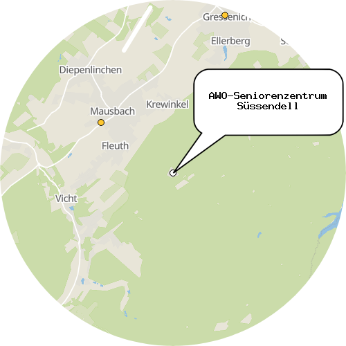 Kartenausschnitt für die Firma AWO-Seniorenzentrum Süssendell