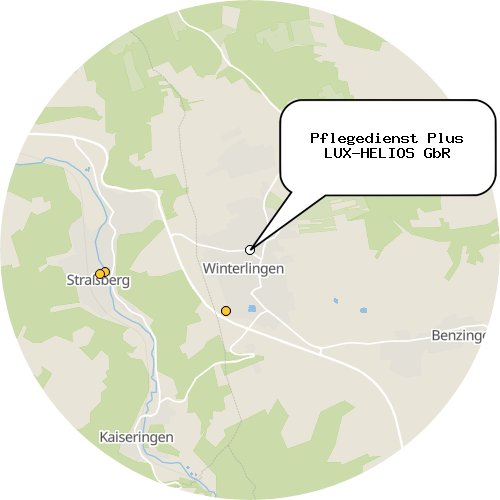 Kartenausschnitt für die Firma Pflegedienst Plus LUX-HELIOS GbR