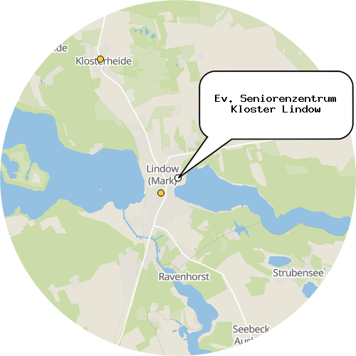 Kartenausschnitt für die Firma Ev. Seniorenzentrum Kloster Lindow
