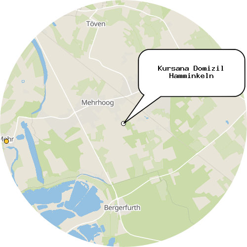 Kartenausschnitt für die Firma Kursana Domizil Hamminkeln
