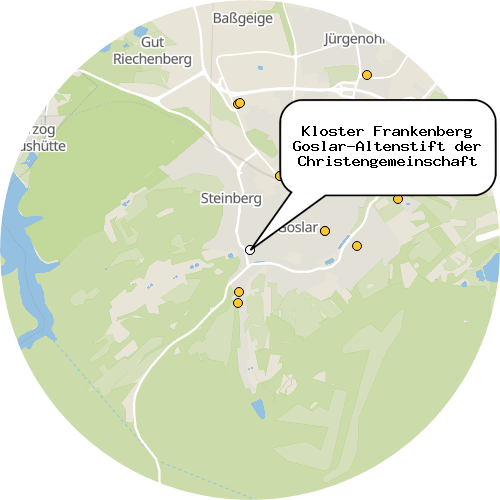 Kartenausschnitt für die Firma Kloster Frankenberg Goslar-Altenstift der Christengemeinschaft