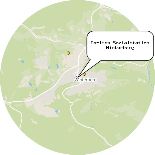 Kartenausschnitt für die Firma Caritas Sozialstation Winterberg