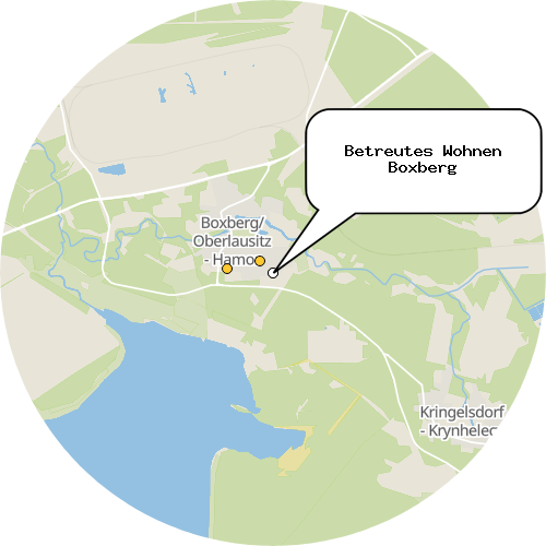 Kartenausschnitt für die Firma Betreutes Wohnen Boxberg