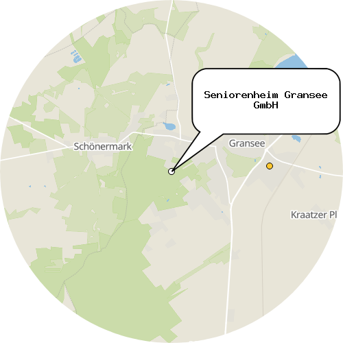 Kartenausschnitt für die Firma Seniorenheim Gransee GmbH