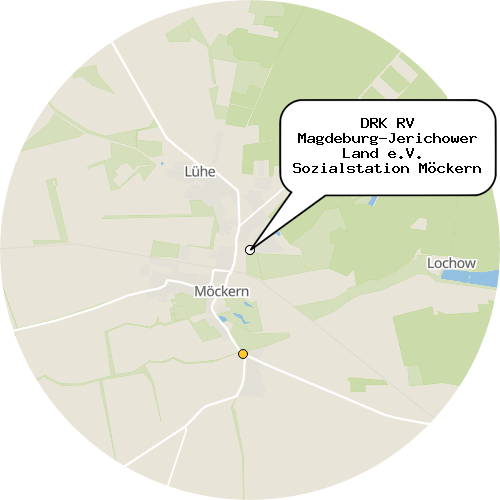 Kartenausschnitt für die Firma DRK RV Magdeburg-Jerichower Land e.V.  Sozialstation Möckern