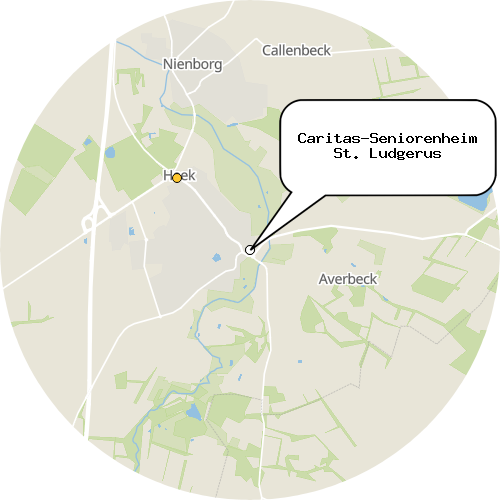 Kartenausschnitt für die Firma Caritas-Seniorenheim St. Ludgerus