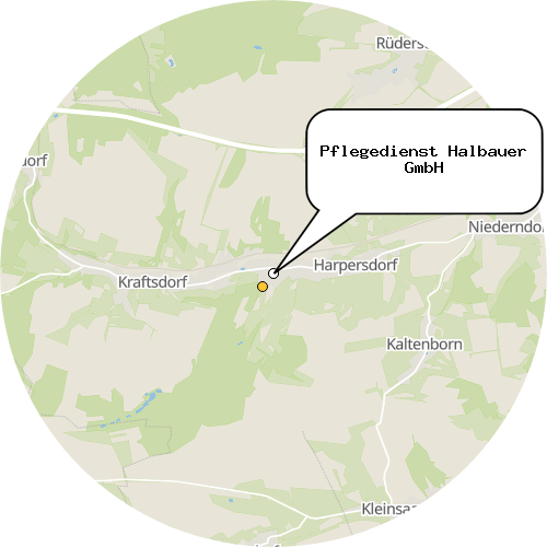 Kartenausschnitt für die Firma Pflegedienst Halbauer GmbH