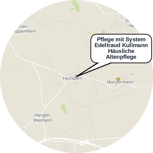 Kartenausschnitt für die Firma Pflege mit System Edeltraud Kullmann Häusliche Altenpflege