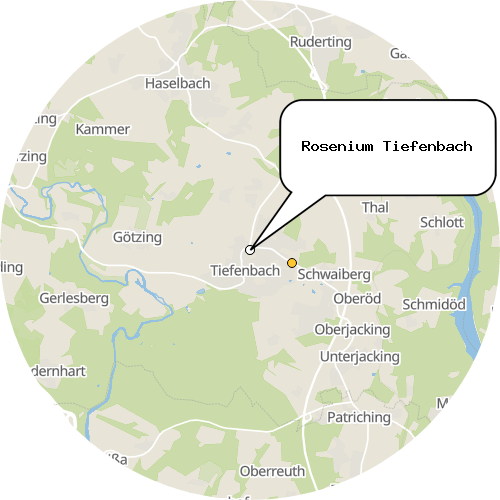 Kartenausschnitt für die Firma Rosenium Tiefenbach