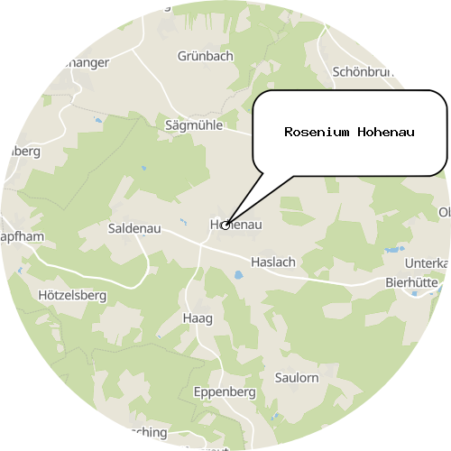 Kartenausschnitt für die Firma Rosenium Hohenau