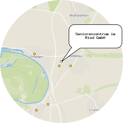 Kartenausschnitt für die Firma Seniorenzentrum im Ried GmbH