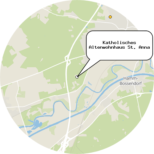 Kartenausschnitt für die Firma Katholisches Altenwohnhaus St. Anna