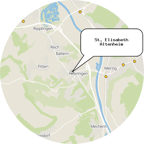 Kartenausschnitt für die Firma St. Elisabeth Altenheim