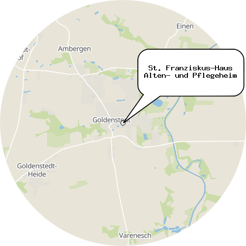 Kartenausschnitt für die Firma St. Franziskus-Haus Alten- und Pflegeheim