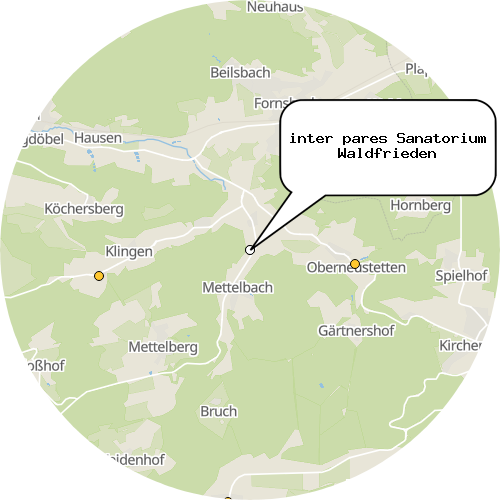 Kartenausschnitt für die Firma inter pares Sanatorium Waldfrieden