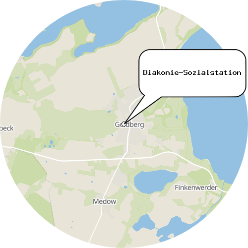 Kartenausschnitt für die Firma Diakonie-Sozialstation