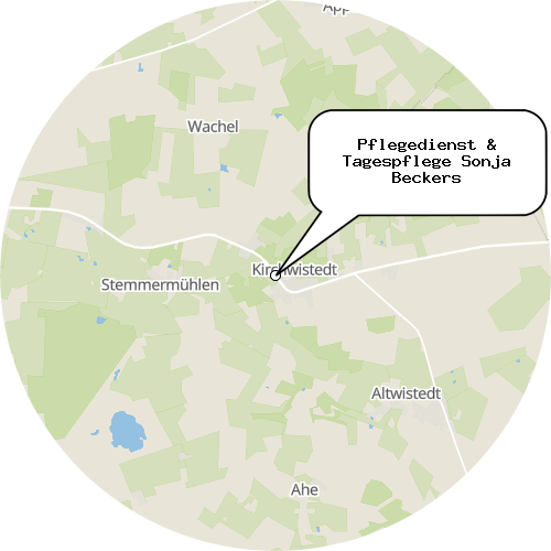 Kartenausschnitt für die Firma Pflegedienst & Tagespflege Sonja Beckers