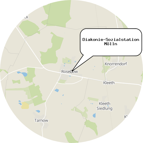 Kartenausschnitt für die Firma Diakonie-Sozialstation Mölln