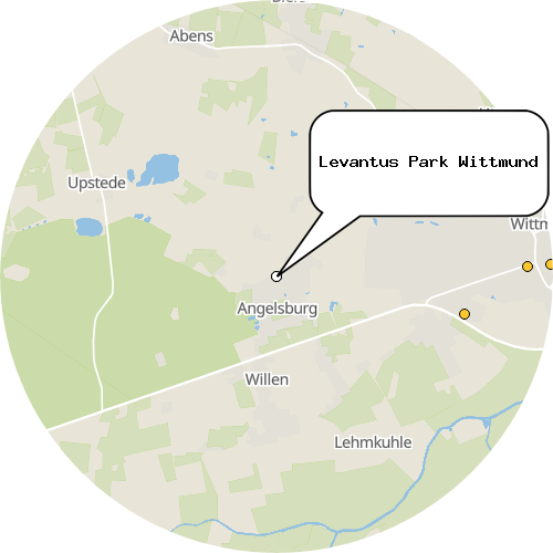 Kartenausschnitt für die Firma Levantus Park Wittmund
