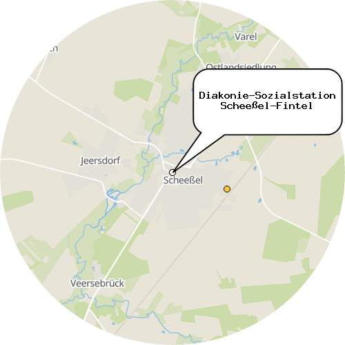 Kartenausschnitt für die Firma Diakonie-Sozialstation Scheeßel-Fintel