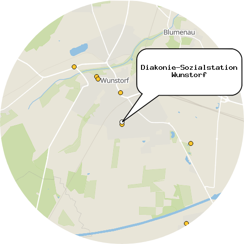 Kartenausschnitt für die Firma Diakonie-Sozialstation Wunstorf