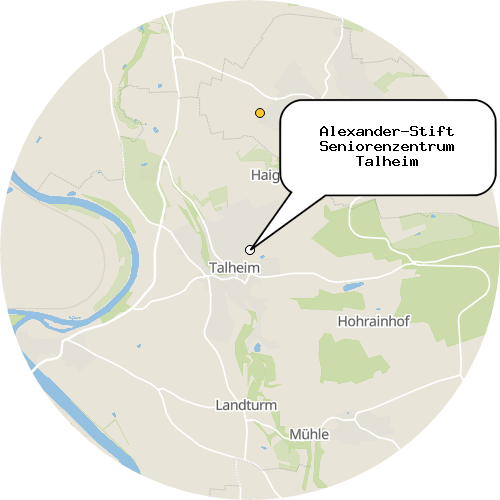 Kartenausschnitt für die Firma Alexander-Stift Seniorenzentrum Talheim