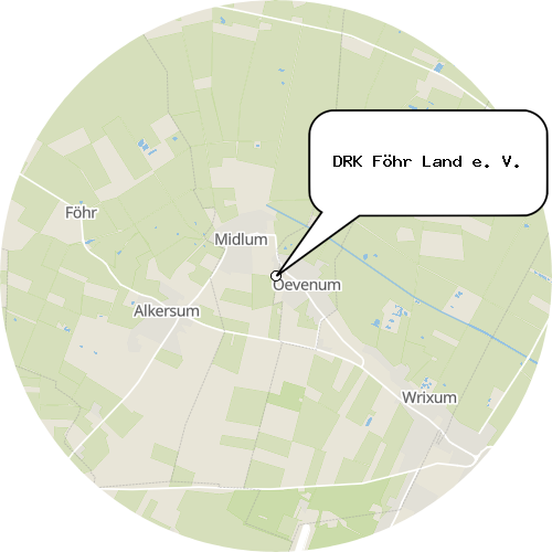 Kartenausschnitt für die Firma DRK Föhr Land e. V.
