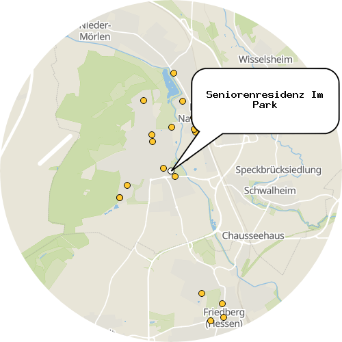 Kartenausschnitt für die Firma Seniorenresidenz Im Park