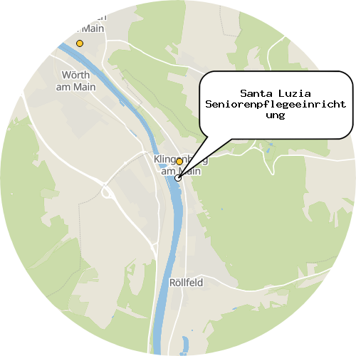 Kartenausschnitt für die Firma Santa Luzia Seniorenpflegeeinrichtung