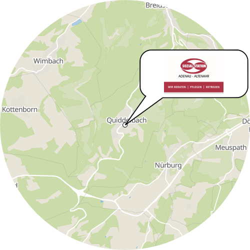 Kartenausschnitt für die Firma Zweckverband Sozialstation Adenau-Altenahr