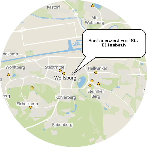 Kartenausschnitt für die Firma Seniorenzentrum St. Elisabeth