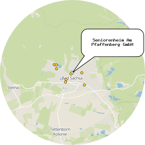 Kartenausschnitt für die Firma Seniorenheim Am Pfaffenberg GmbH