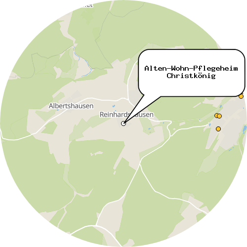 Kartenausschnitt für die Firma Alten-Wohn-Pflegeheim Christkönig