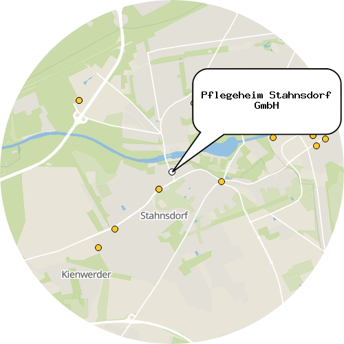 Kartenausschnitt für die Firma Pflegeheim Stahnsdorf GmbH