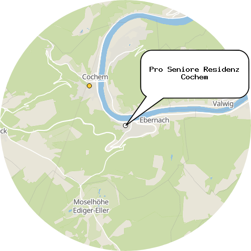 Kartenausschnitt für die Firma Pro Seniore Residenz Cochem