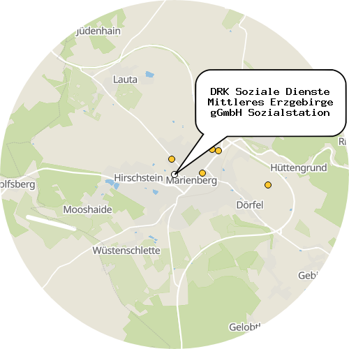 Kartenausschnitt für die Firma DRK Soziale Dienste Mittleres Erzgebirge gGmbH Sozialstation