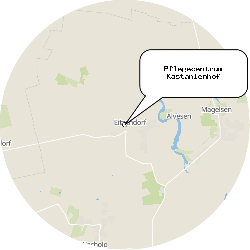 Kartenausschnitt für die Firma Pflegecentrum Kastanienhof