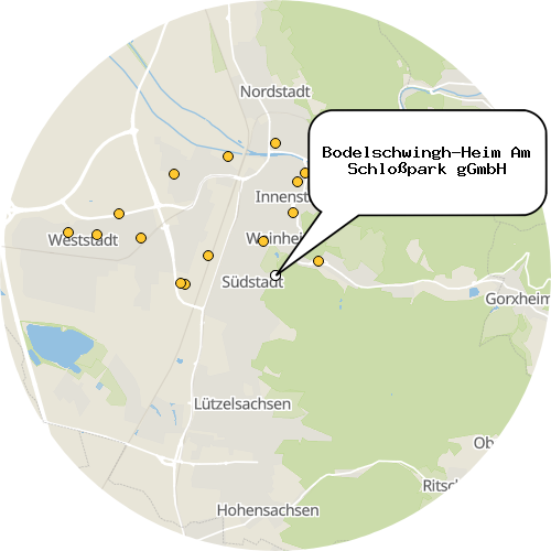 Kartenausschnitt für die Firma Bodelschwingh-Heim Am Schloßpark gGmbH