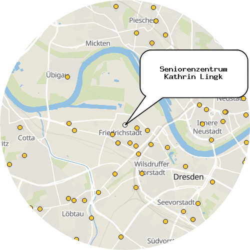 Kartenausschnitt für die Firma Seniorenzentrum Kathrin Lingk