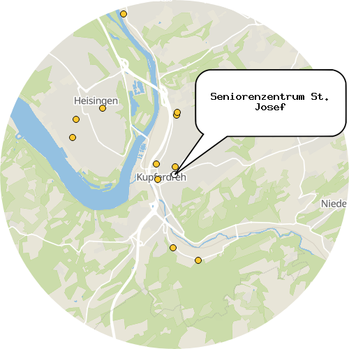 Kartenausschnitt für die Firma Seniorenzentrum St. Josef