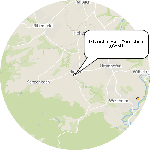 Kartenausschnitt für die Firma Dienste für Menschen gGmbH