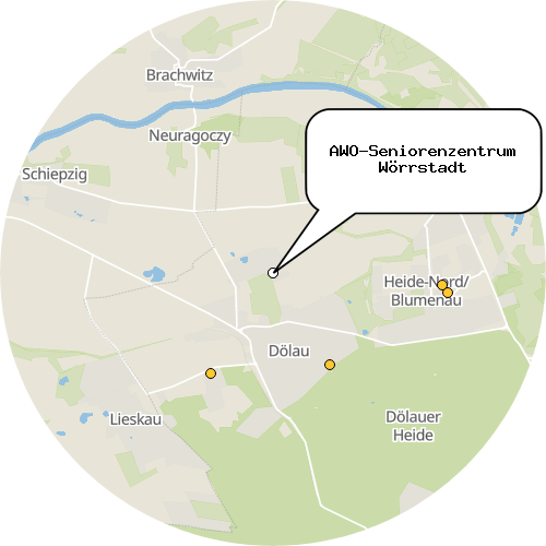 Kartenausschnitt für die Firma AWO-Seniorenzentrum Wörrstadt