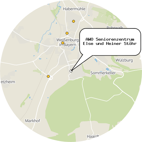 Kartenausschnitt für die Firma AWO Seniorenzentrum Else und Heiner Stöhr