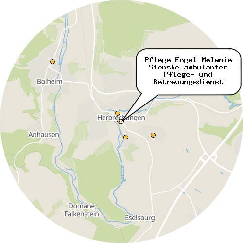 Kartenausschnitt für die Firma Pflege Engel Melanie Stenske ambulanter Pflege- und Betreuungsdienst