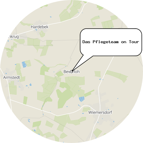 Kartenausschnitt für die Firma Das Pflegeteam on Tour