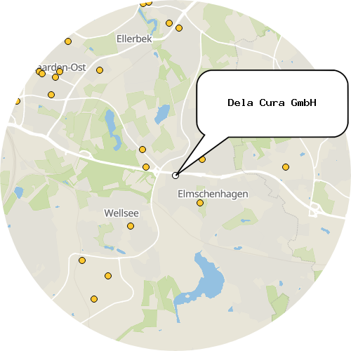 Kartenausschnitt für die Firma Dela Cura GmbH